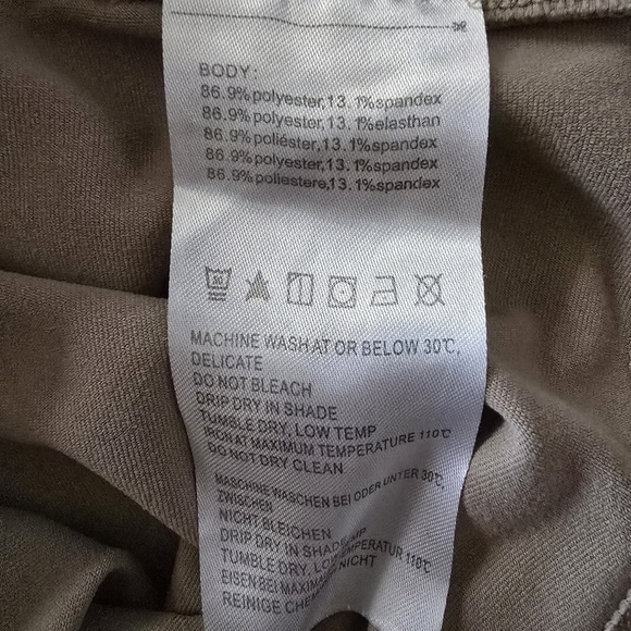 Baleaf Tan Crossover Flare Leggings With Pockets Women Size Xlarge - Picture 8 of 8